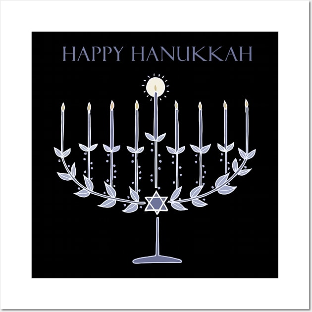 Happy Hanukkah Wall Art by Skinnypop100